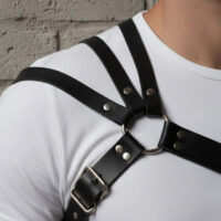 Genuine Leather Men's Chest Harness - Image 4