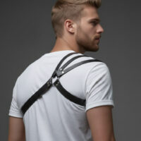 Genuine Leather Men's Chest Harness - Image 5