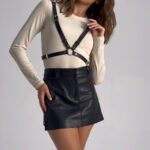 Adjustable Leather Harness – Handmade Festival Strap Design