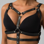 Handmade Leather Body Accessory with Adjustable Punk Design