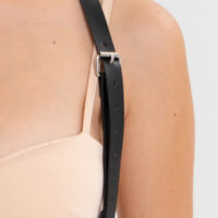 Handmade Leather Harness Fashion Accessory with Adjustable Multi-Strap Design - Image 4