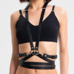 Handcrafted Adjustable Leather Harness Fashion Accessory