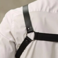 Handmade Leather Chest Harness: Adjustable Gothic Strap Design with Metal Ring Detail - Image 3