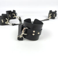 Genuine Leather Wrist Cuffs – Gothic Fashion Accessory - Image 5