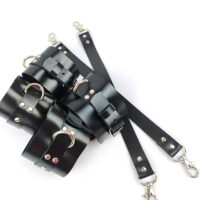 Genuine Leather Wrist Cuffs – Gothic Fashion Accessory - Image 7