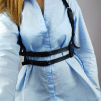 Leather Chest Harness Belt Top Body Black Waist Wrap Casual Accessory Outfit for Woman - Image 3