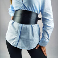 Wide Leather Corset Belt: Hourglass Silhouette, Handmade - Image 4