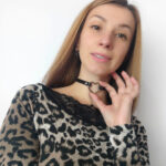 Genuine Leather Neck Choker with Ring - Handmade