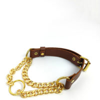 Handmade Leather Martingale Choker: Goth Punk Style - Image 3