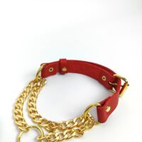 Handmade Leather Martingale Choker: Goth Punk Style - Image 5