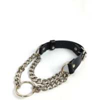 Handmade Leather Martingale Choker: Goth Punk Style - Image 6
