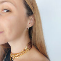 Handmade Leather Martingale Choker: Goth Punk Style - Image 8