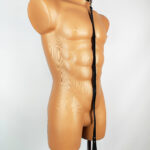 Handmade genuine leather choker with strap