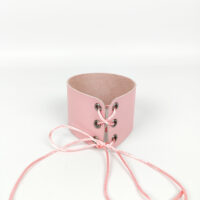 Genuine Leather Lace-Up Choker: Edgy Goth Accessory - Image 6