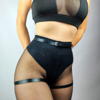 Adjustable Leather Harness Fashion Accessory – Extended Size Available - Image 5