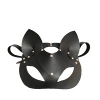 Leather Cat Mask - Halloween Costume Accessory - Image 4
