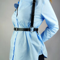 Handmade Genuine Leather Harness – Under Blouse Style - Image 3