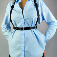 Handmade Genuine Leather Harness – Under Blouse Style - Image 5