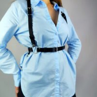 Handmade Genuine Leather Harness – Under Blouse Style - Image 7