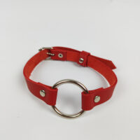 Leather Ring Choker – Gothic Fashion necklace - Image 8