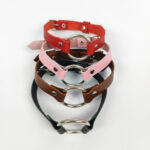 Leather Ring Choker – Gothic Fashion necklace