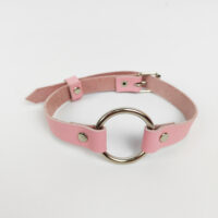 Leather Ring Choker – Gothic Fashion necklace - Image 6